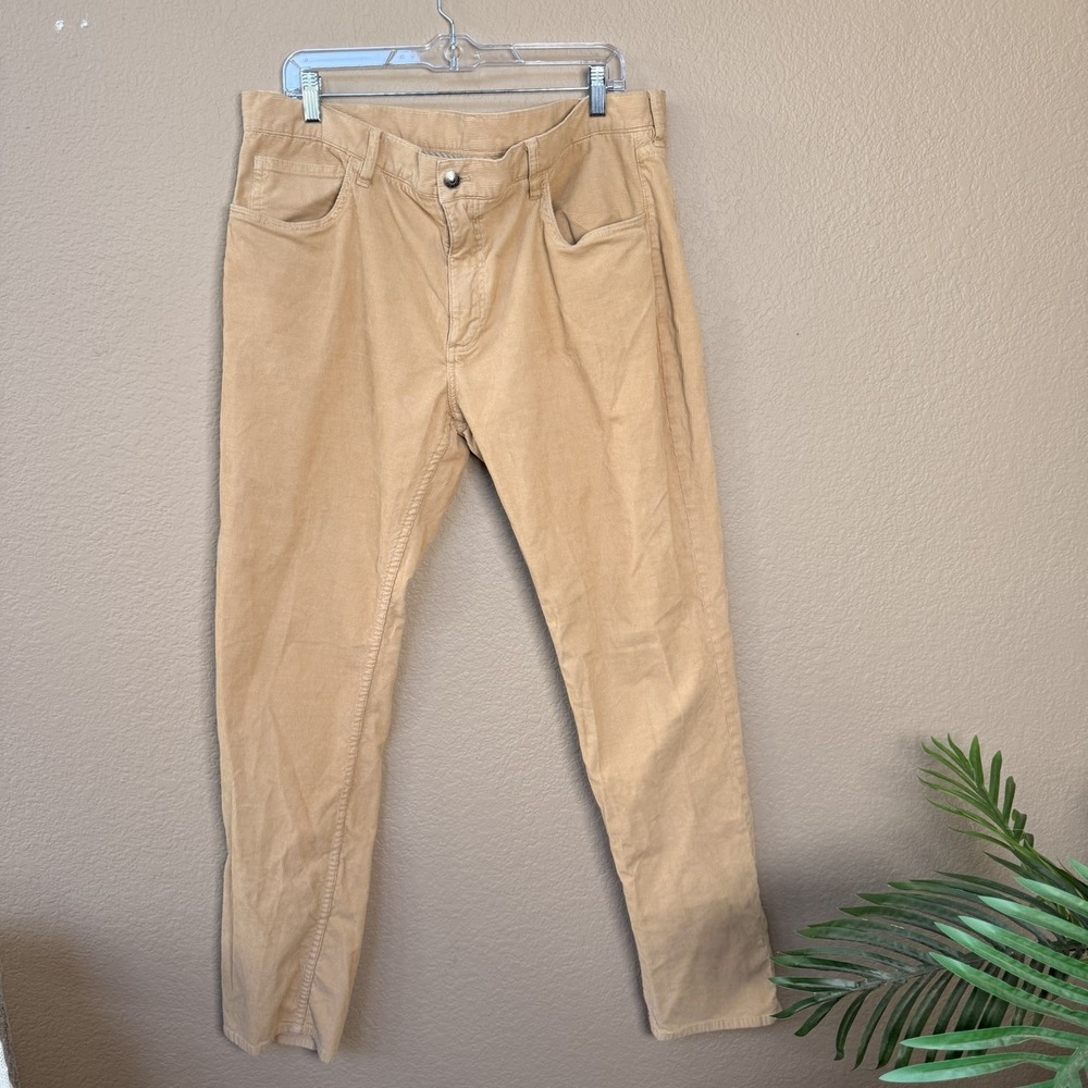 Brooks Brothers Red Fleece Men Khaki Thin Corduroy Cotton Pants 40/30